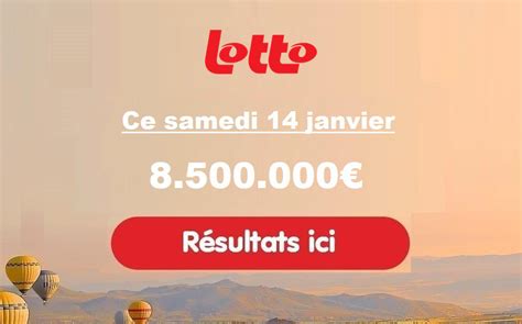 résultat lotto belge du samedi.